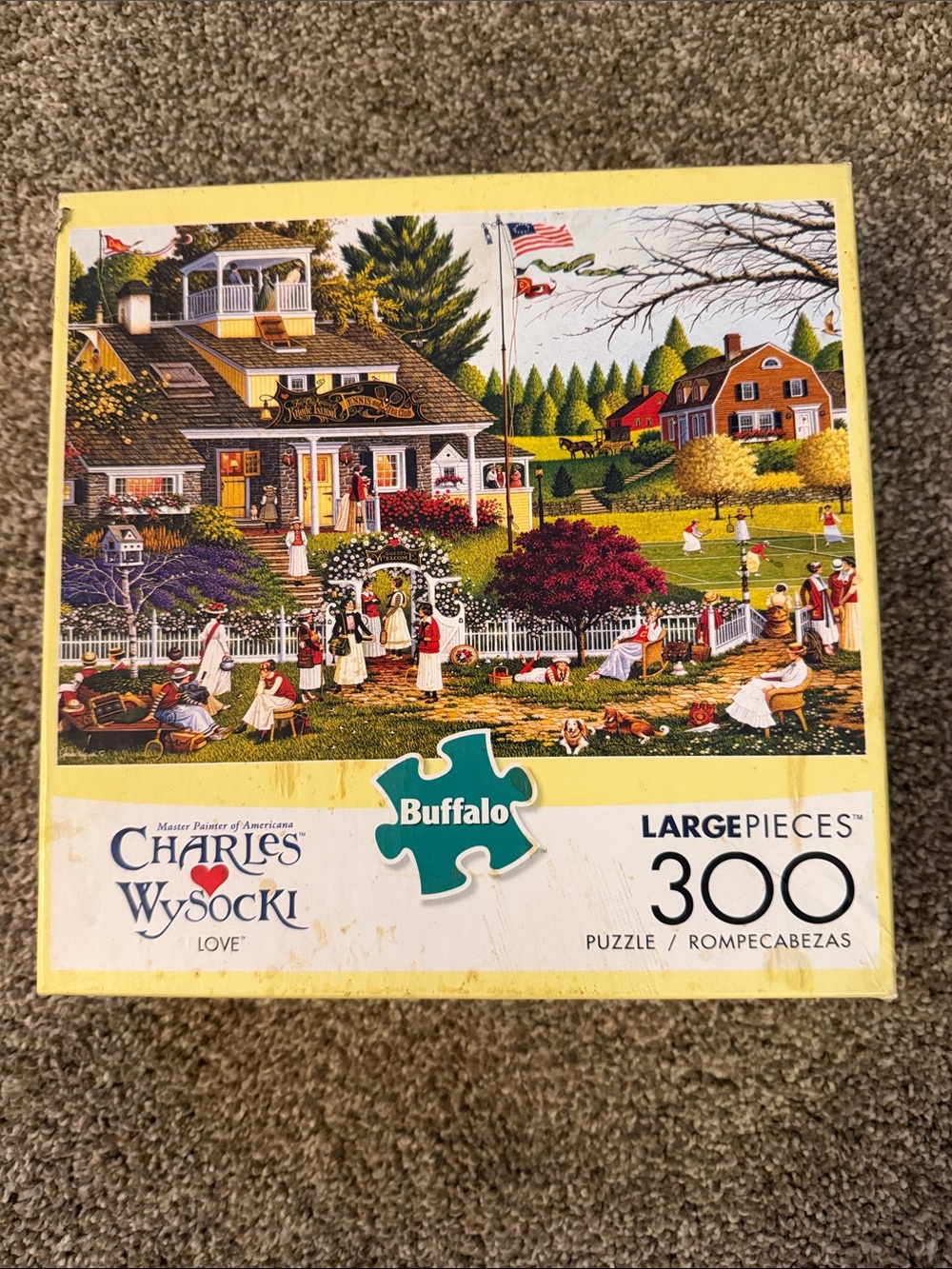 Buffalo David Bitton Charles Wysocki 300-Piece Jigsaw Puzzle - Yellow Box